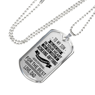 Father Son Pendant Necklace From Papa Birthday Gifts, Christmas Gifts Luxury Do